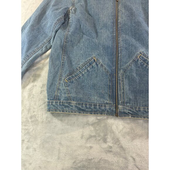 Chico's Jean Jacket Women's 1 US small Anniversary Collection Parrot Beaded - Picture 8 of 14